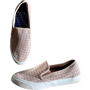 Sperry Womens Perf Closed Toe Casual Slide Sandals, Rose Dust - Size 9